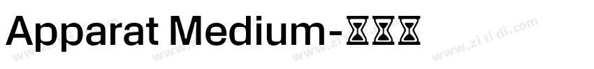 Apparat Medium字体转换 Apparat Medium字体转换